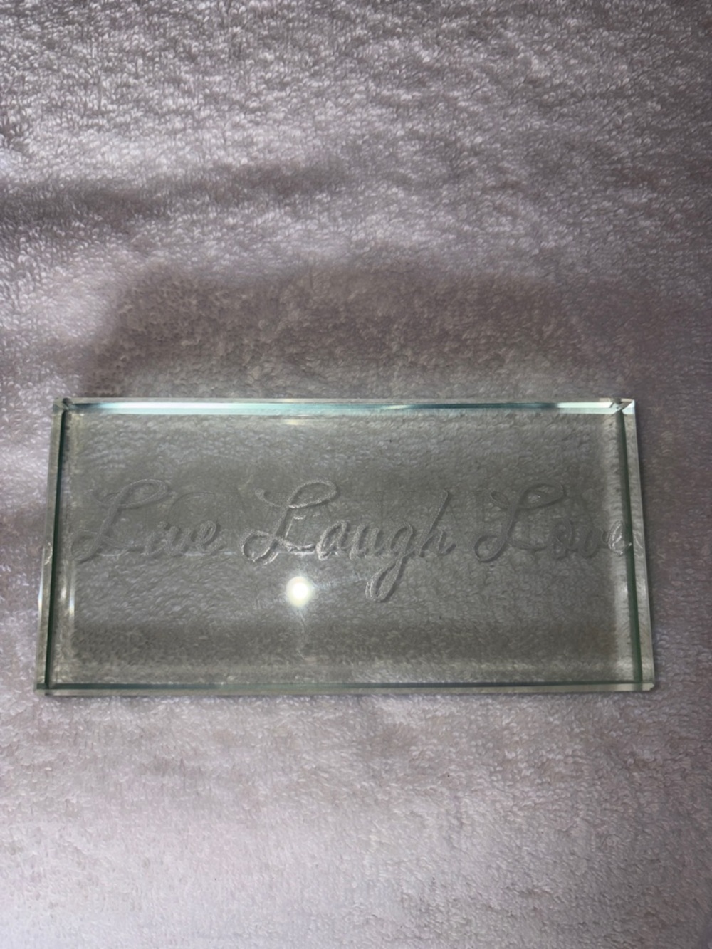 Sigma Kappa Live Laugh Love Glass Decor